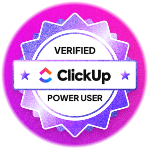 ClickUp Power User Badge